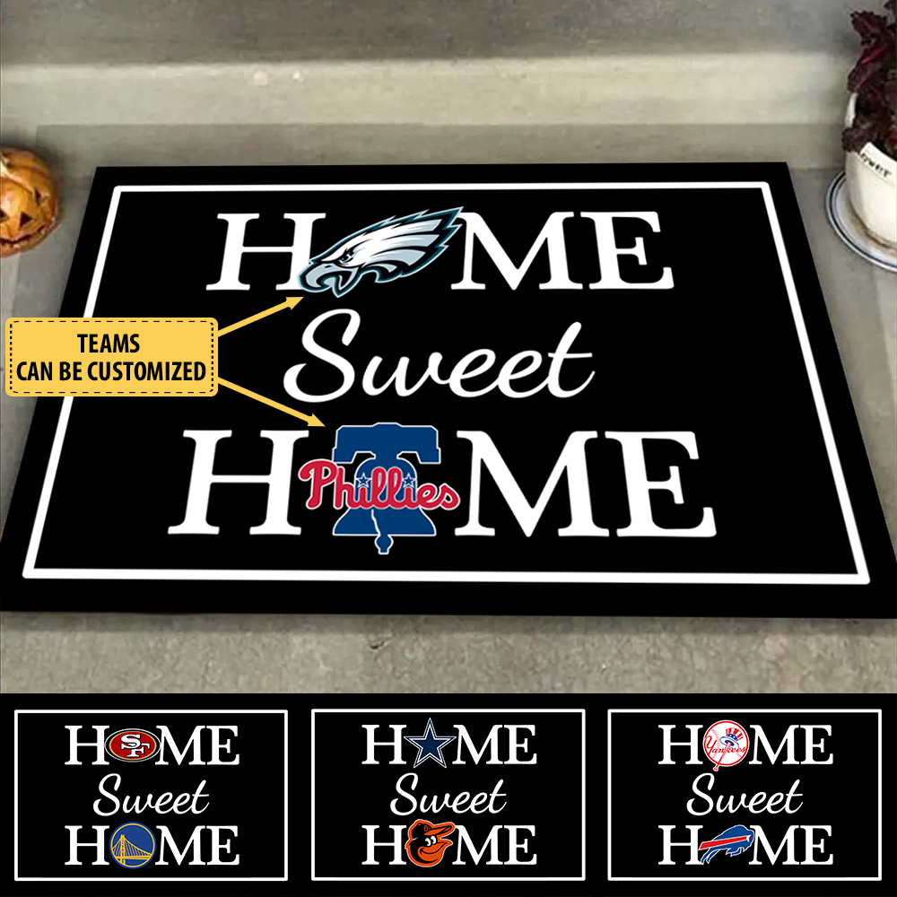 (Version1) Home Sweet Home - Customized Doormat - Anti Slip Indoor Doormat