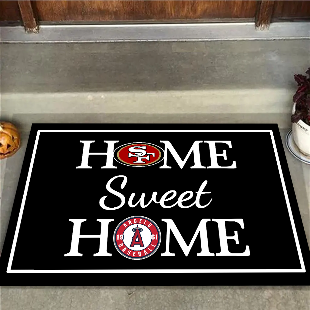 ( New Design) Home Sweet Home - San Francisco NN And Los Angeles AG - Anti Slip Indoor Doormat