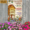Personalized Bee Garden What A Wonderful World Classic Metal Sign