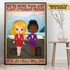 Personalized Flight Attendant Friends Poster &amp; Canvas