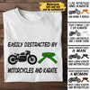 Love Karate And Motorcycles - Personalized Shirt
