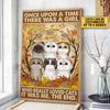 Personalized Once Up A Time There Was A Girl Who Really Loved Cats Poster &amp; Canvas
