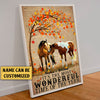 Personalized It&#39;s The Most Wonderful Time Of The Year Fall Poster &amp; Canvas