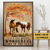 Personalized It&#39;s The Most Wonderful Time Of The Year Fall Poster &amp; Canvas