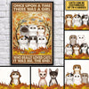 Personalized Once Up A Time There Was A Girl Who Really Loved Cats Poster &amp; Canvas