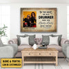 Personalized In This House An Old Drummer And His Lovely Lady Stick Together Canvas