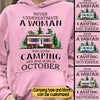 Personalized Never Underestimate A Woman Who Loves Camping Shirt