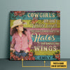 Personalized Cowgirl Are God&#39;s Wildest Angels Canvas