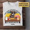 Personalized Time Spent With Dogs Is Never Wasted Shirt