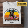 Personalized Time Spent With Dogs Is Never Wasted Shirt