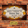 Personalized Home Bar Pallet Wood Rectangle Sign