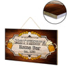 Personalized Home Bar Pallet Wood Rectangle Sign