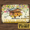 Personalized Bee Fresh Honey Classic Metal Sign