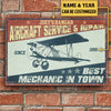 Personalized Aircraft Service &amp; Repair Classic Metal Sign